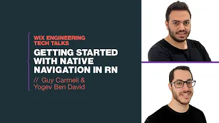 Getting started with native navigation in RN - Guy Carmeli Yogev Ben David