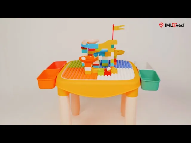 IMLoved Kids Table and Chair Set - Multi-Activity Toddler Play Table
