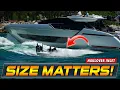 SMALL BOAT VS HUGE YACHT AT HAULOVER INLET HAULOVER BOATS WAVY BOATS
