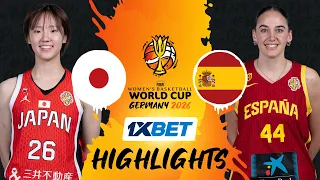 Japan 🇯🇵 v Spain 🇪🇸 | 1XBET Highlights | FIBA Women's Basketball World Cup 2026