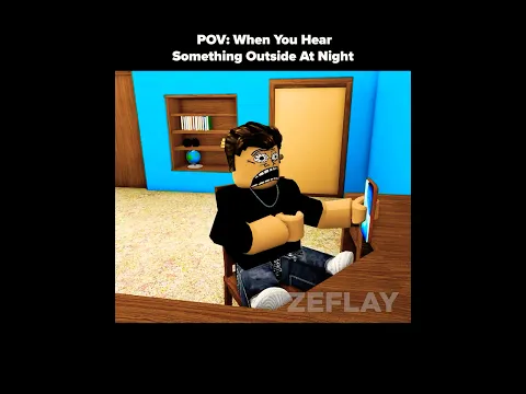 When You Have To Take Out The Trash At Night 💀 #roblox #shorts #robloxanimation