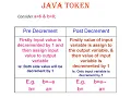 Basic Syntactical Construct in Java
