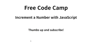 Increment a Number with JavaScript