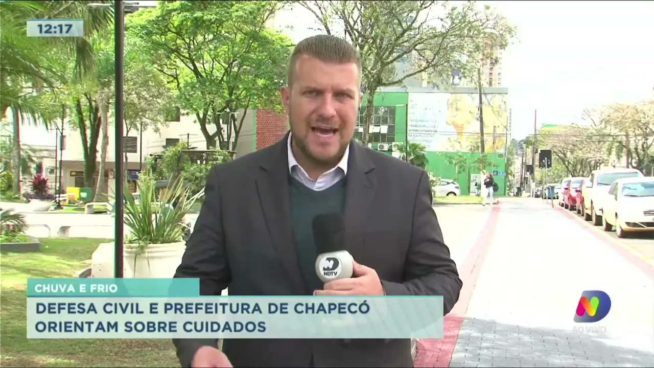 Defesa Civil e Prefeitura de Chapecó orientam sobre cuidados com a chuva e o frio