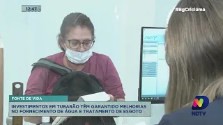 Investimentos em Tubarão tem garantido melhorias no fornecimento de água e tratamento do esgoto