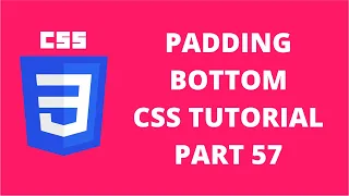 Padding Bottom Property CSS CSS Tutorial Part 57