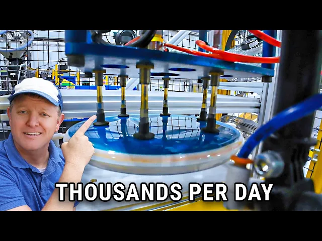 Video: Behind The Scenes at MVP Disc Sports - (Disc Golf Disc Factory LONG CUT) - Smarter Every Day 301B