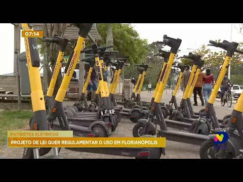 Projeto de Lei quer regulamentar o uso de patinetes elétricos em Florianópolis
