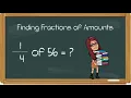Finding Fractions of Amounts Ks2 maths Year 5 and 6 home learning