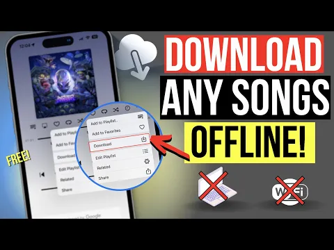 Download MP3 How T0 DOWNLOAD MUSIC on your iPhone for FREE! (2024 -Offline Music)