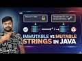Mutable vs Immutable Strings in Java with Examples in Telugu