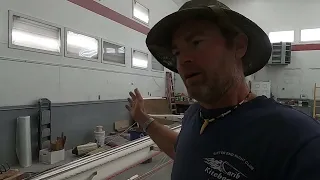 Westsail 32 mast prepped for Stepping