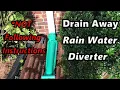 DRAIN AWAY Gutter DownSpout Rain Water DIVERTER - Rolls Itself Up When Dry