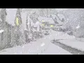 Download Lagu Beautiful Snowfall in the Village Nature Sounds Winter Fairy Tale Video Snow Falling
