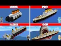 Download Lagu Minecraft Titanic HOUSE BUILD CHALLENGE - NOOB vs PRO vs HACKER vs GOD / Animation