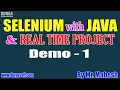 SELENIUM with JAVA Real Time Project tutorials Demo - 1 by Mr Mahesh On 12-11-2020 8AM
