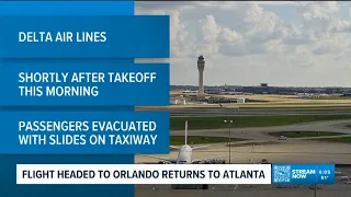 Delta flight from Atlanta to Orlando returns to Hartsfield Jackson after emergency