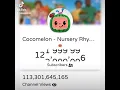 Exact Moment Cocomelon Hit 122 Million Subscribers 41