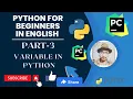 Variables in Python by hatcoder Python variable Python tutorial for beginners