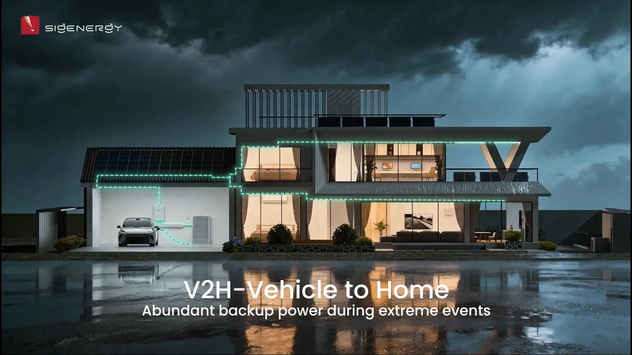 Sigenergy EV home backup app video