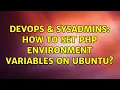 DevOps SysAdmins How to set PHP environment variables on Ubuntu