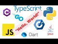 Hello World in 15 programming language