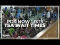 TSA wait times on display at PDX