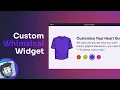 HTML CSS and JavaScript Custom Widget