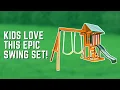 KidKraft Appleton Wooden Swing Set Assembly and Review - Kids Jump for Joy