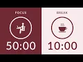 Pomodoro Timer with Brown Noise 4-Hour Study with Me for Deep Focus AD