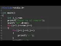 Triangular pattern program in C programming