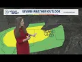 Severe weather outlook Cleveland weather forecast for March 25 2026