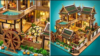ประดิษฐ์โมเดลบ้านจิ๋วทรงโบราณสุดปราณีต! 🏯 ไอเดียของตกแต่งบ้านตุ๊กตาจากกระดาษ