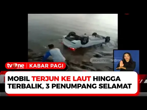 Salah Masukan Gigi Transmisi Sebuah Mobil di Situbondo Nyemplung ke Laut