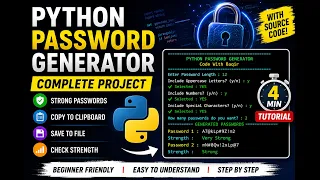 Project Professional Password Generator in Python Full Project 2026