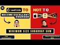 Minimum Size Subarray Sum Code Implementation Leetcode 209 Progression90
