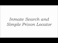 Inmate Search and Simple Prison Locator
