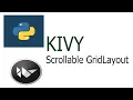 ScrollView with GridLayout in kivy