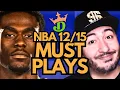 NBA DFS Monday 12/15 (DraftKings NBA MUST PLAYS) | NBA DFS Picks