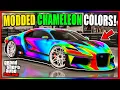 EASY CHAMELEON MODDED PAINTJOB ON ANY VEHICLE GTA 5 ONLINE Modded Crew Color Paintjob Tutorial