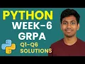 Python Week 6 GrPA Q1 Q6 Solutions Explained in Simple Hindi