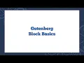 WordPress Gutenberg Block Basics