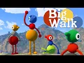 4 Players Playing Big Walk the trending game about freely wandering through a vast world
