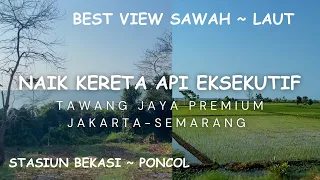 Download BEST VIEW PERJALANAN KERETA API  KELAS EKSEKUTIF TAWANG JAYA PREMIUM JAKARTA SEMARANG MP3