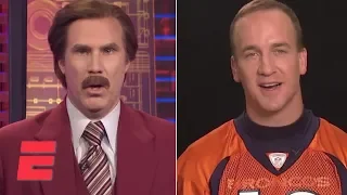 Ron Burgundy interviews Peyton Manning on SportsCenter ESPN Archive