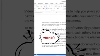 Generating Random Text in Microsoft Word - Quick Tutorial