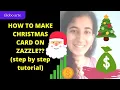HOW TO MAKE CHRISTMAS CARD ON ZAZZLE step by step tutorial