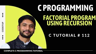 Recursion in C Programming Factorial Program in C In Hindi
