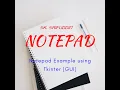 Create a Notepad using Python-Tkinter Complete Code in G-Drive