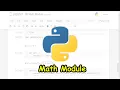 Tutorial Dasar Python 08 Math Module